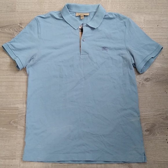 Burberry of london t shirt blue Clearance